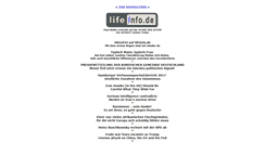 Desktop Screenshot of lifeinfo.de