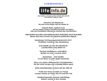 Tablet Screenshot of lifeinfo.de